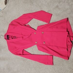 Lulu's Vibrant Pink Blazer Romper
